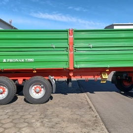 PRZYCZEPA burtowa trzyosiowa Pronar T780